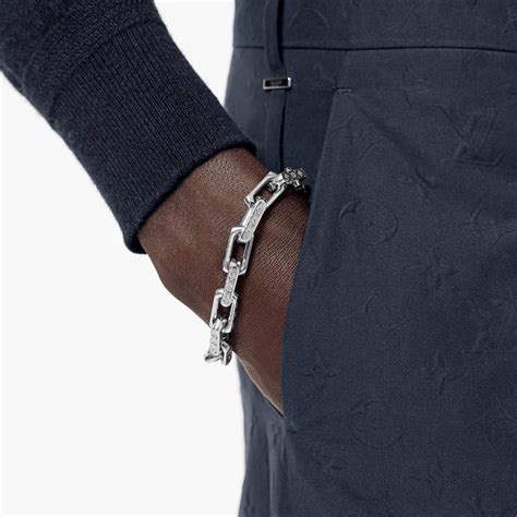 louis vuitton leren armband man|louis vuitton monogram chain bracelet.